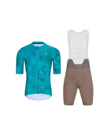 HOLOKOLO maillot corto y pantalón corto - RUSTLE - marrón/turquesa